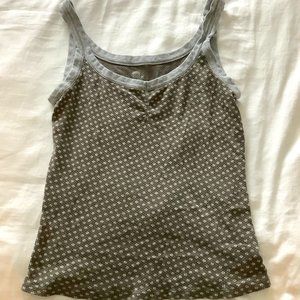 Any 6 for $43 | Patterned Petals Cotton Tank -Sage